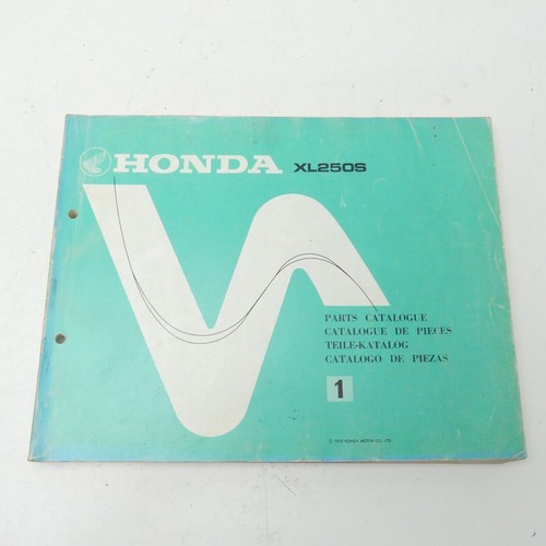 Honda 250 catalogo - xl,