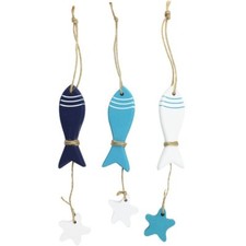 Pesce Con Stellina in Legno
