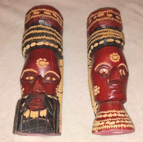 Totem legno dipinto - legno,