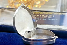vecchia scatola portapillole TIFFANY & CO STERLING 925 23g circa 4 x 3 cm CUORE RARO