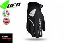 GUANTI MOTOCROSS UFO SKYLINER NERO GRIP ALTO ERGONOMICI OFF ROAD CROSS ATV BIKE