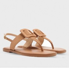 Arezzo sandali aperti tacco basso noce caramello arezzo reggiseno nudo 39 eur41 us9,5