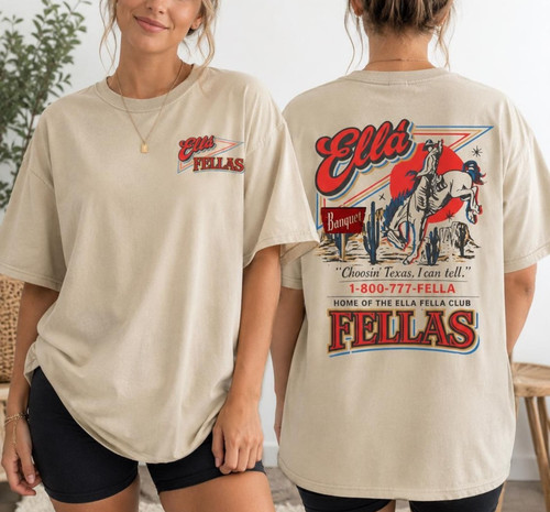Shirt ella fella club cowboy - t-shirt,