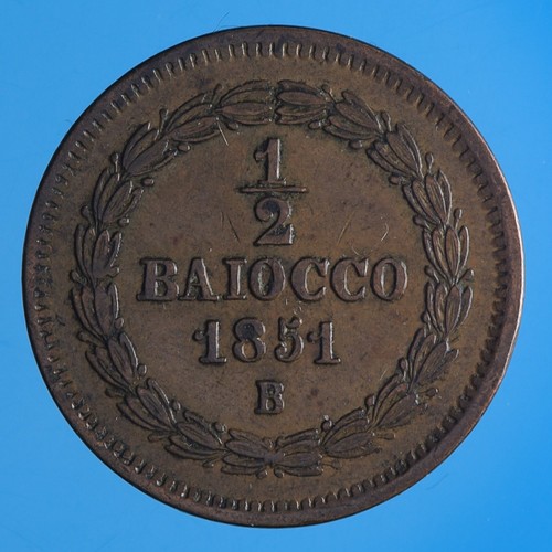Pio baiocco 1851 - a., v