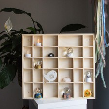 Vetrina sospesa scaffale legno