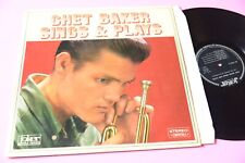 CHET BAKER LP SINGS AND PLAYS ITALY 1967 EX CHE JAZZ ! LAMINATED COVER
