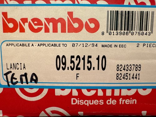 09521510 coppia dischi freno