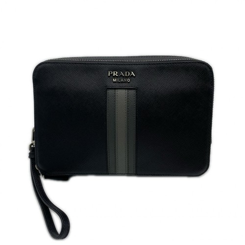 Pochette uomo prada saffiano - pochette,