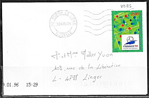 C20 2985 seul - sur, lettre