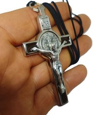 Collana Crocifisso Marrone San