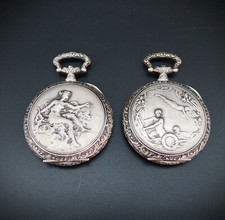 Lotto ricambi per orologi da tasca, casse Frainer new old stock