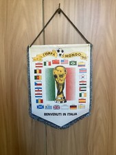 GAGLIARDETTO CALCIO ITALIA ‘90 PENNANT COPPA MONDO VINTAGE