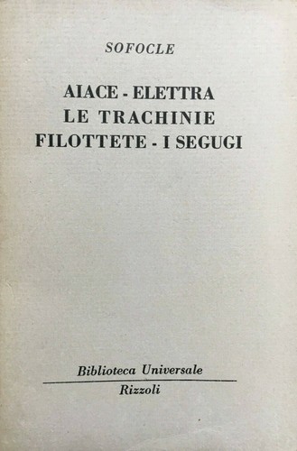 Sofocle aiace elettra le - elettra,
