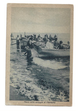 FREGENE Roma - Pesca sulla spiaggia!!! 20777 Ed. Baldazzi Fot. Curti - nv - rara