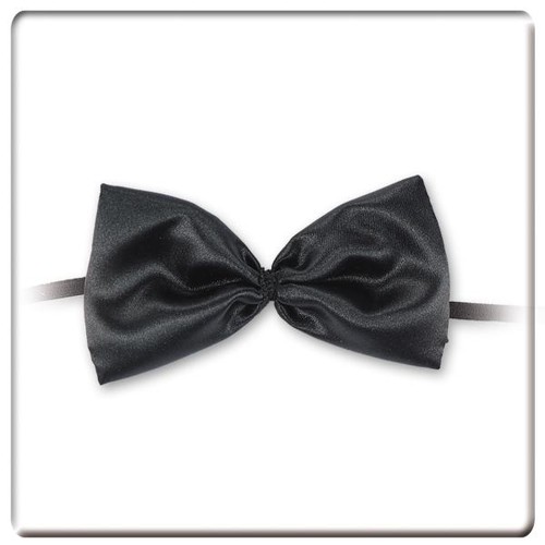 Papillon raso nero - raso,
