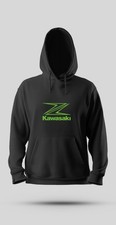 felpa con cappuccio  tributo kawasaki nera bianca xs s m l xl 2xl 3xl 4xl 5xl