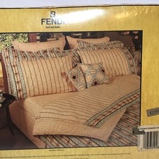 Vtg New FENDI Twin Bed Fitted