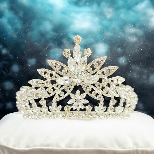 Corona argento fiore - in,