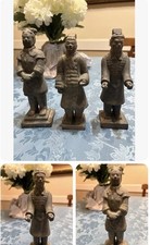 Terracotta Chinese Guerrieri  Statue With Writing on Base 3