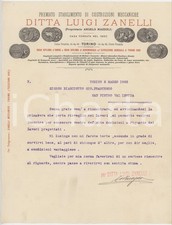 1903 TORINO Ditta Luigi ZANELLI Costruzioni meccaniche - Lettera commerciale (2)