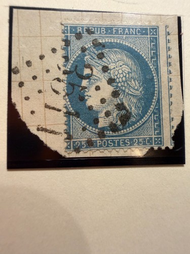 Timbre 20c bleu - 🦬timbre, n°60