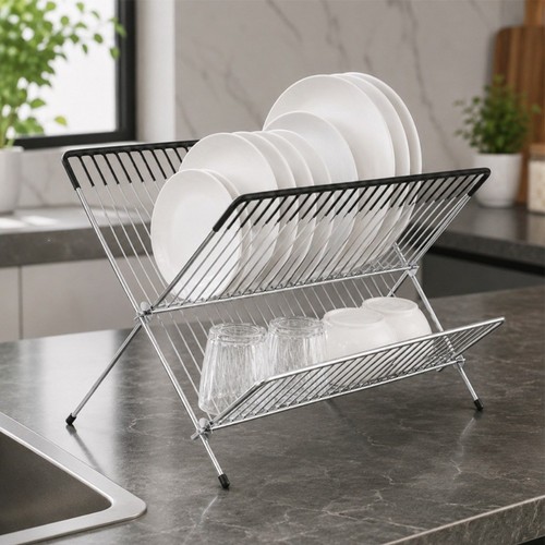 Scolapiatti acciaio design - in,