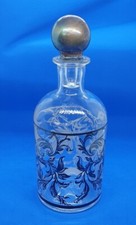 Bottiglia in cristallo dipinta