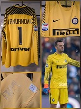 Maglia Calcio FC INTER 2017 2018 Portiere Gialla #1 HANDANOVIC tg XL gara Nike