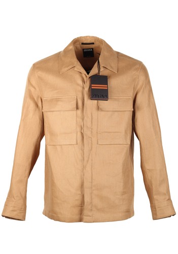 Sopracamicia zegna oasi lino - sopracamicia,