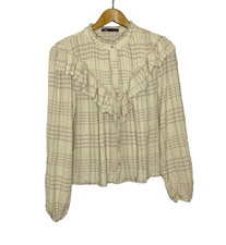 Blusa donna XL Zara beige a