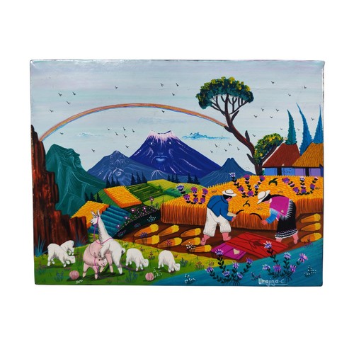 Dipinto quadro folk - dipinto,