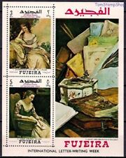 Fujeira 1968 Dipinti Lettera Scrittura Settimana Donne Manet Douglas Corot Libri MNH