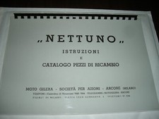 MOTO GILERA CATALOGO PARTI DI RICAMBIO E ISTRUZIONI " NETTUNO " OTTIME CONDIZ.