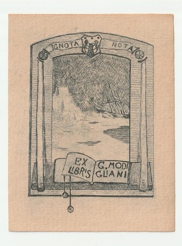 Anonym exlibris für g - exlibris,