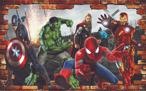 Adesivo murale heroes avengers - adesivo,