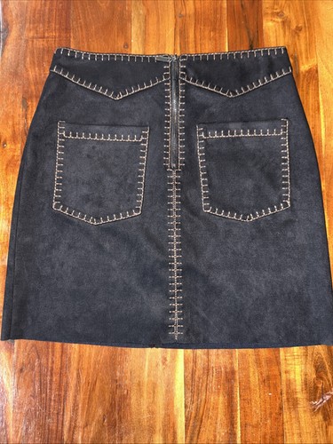 Minigonna zara finta pelle - zara, in