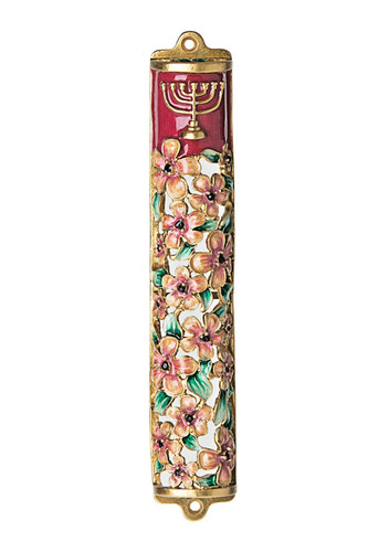 Smalto gioiellato mezuzah - gioiellato,