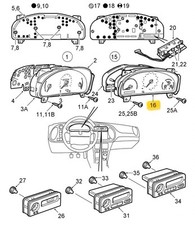 SAAB 900 900NG CUSTODIA IN VETRO QUADRO STRUMENTI OEM 4488532