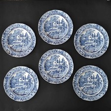 6 piatti antichi inglesi con
