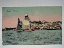 ANCONA panorama barca vela vecchia cartolina