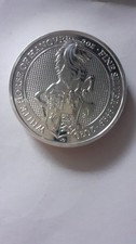 Regno Unito. 5 Pounds 2020/ Unicorno -  2 Oz. argento 999,9