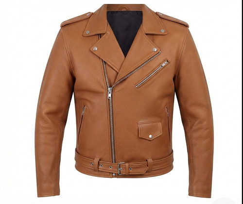 Giacca moto uomo marrone - moto,
