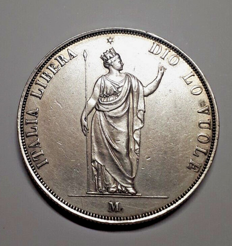 Lire 1848 argento governo - argento,