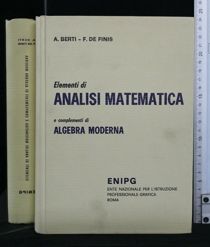 Elementi analisi matematica - elementi, di