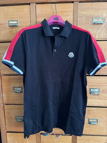 Moncler mens black polo - moncler, shirt