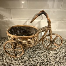 Fioriera cesto bici vimini