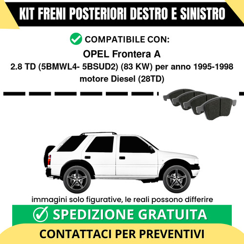 Pastiglie freno posteriori - pastiglie,