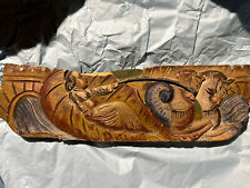 Pezzo Antico Carretto Siciliano In Legno Metà 800