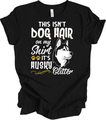 Maglietta husky glitter - husky,