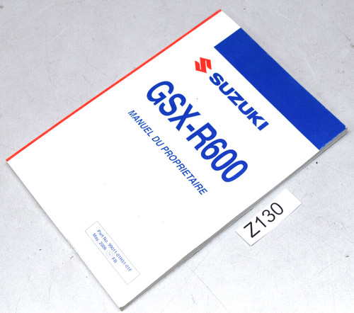 Suzuki gsx r600 - gsx-r600, manuel
